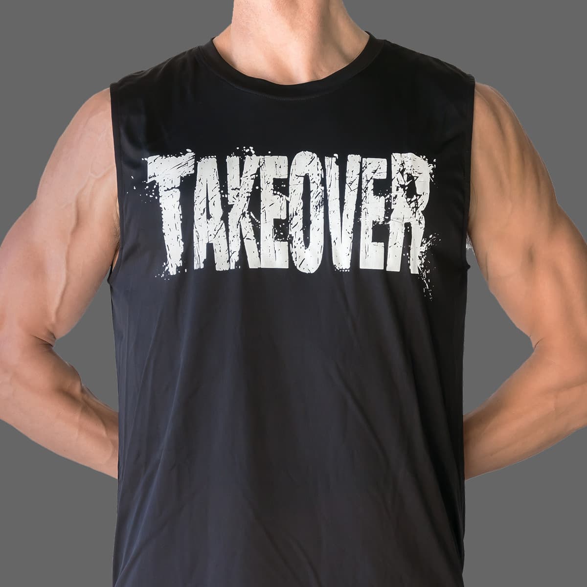 Takeover Sleeveless Workout Muscle Shirt